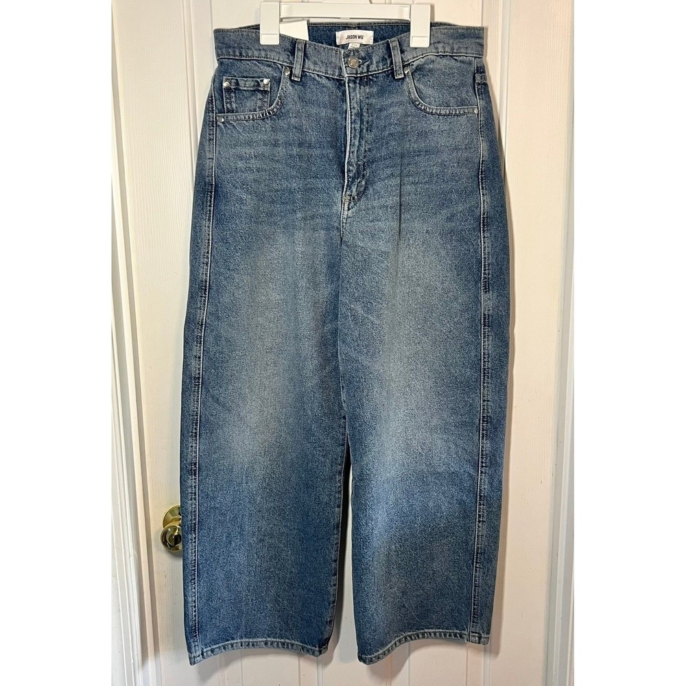 Jason Wu Jaime Barrel Ankle Jeans NWT Salt Lake Blue Eco‎ Friendly Size 6